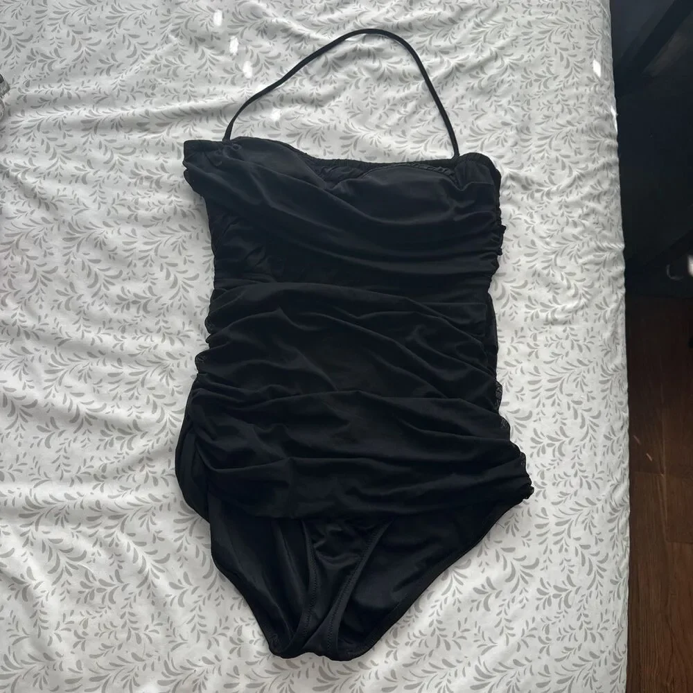 J Crew Swim One Piece Ruched Bathing Suit Women's 12